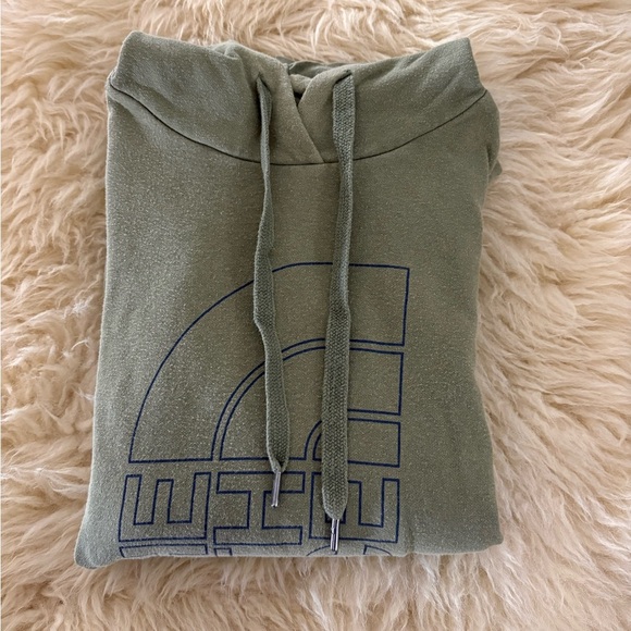 The North Face Olive Green Logo Pullover Hoodie Sweatshirt - Picture 4 of 4